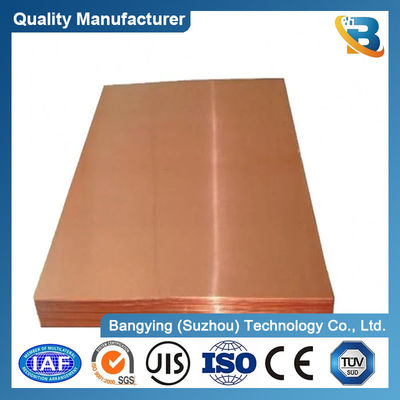 Melting Point 1083 ordm C11000 C10200 Copper Sheet Plate Polished Brass for ASTM Standard